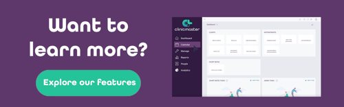 A purple banner that says want to learn more