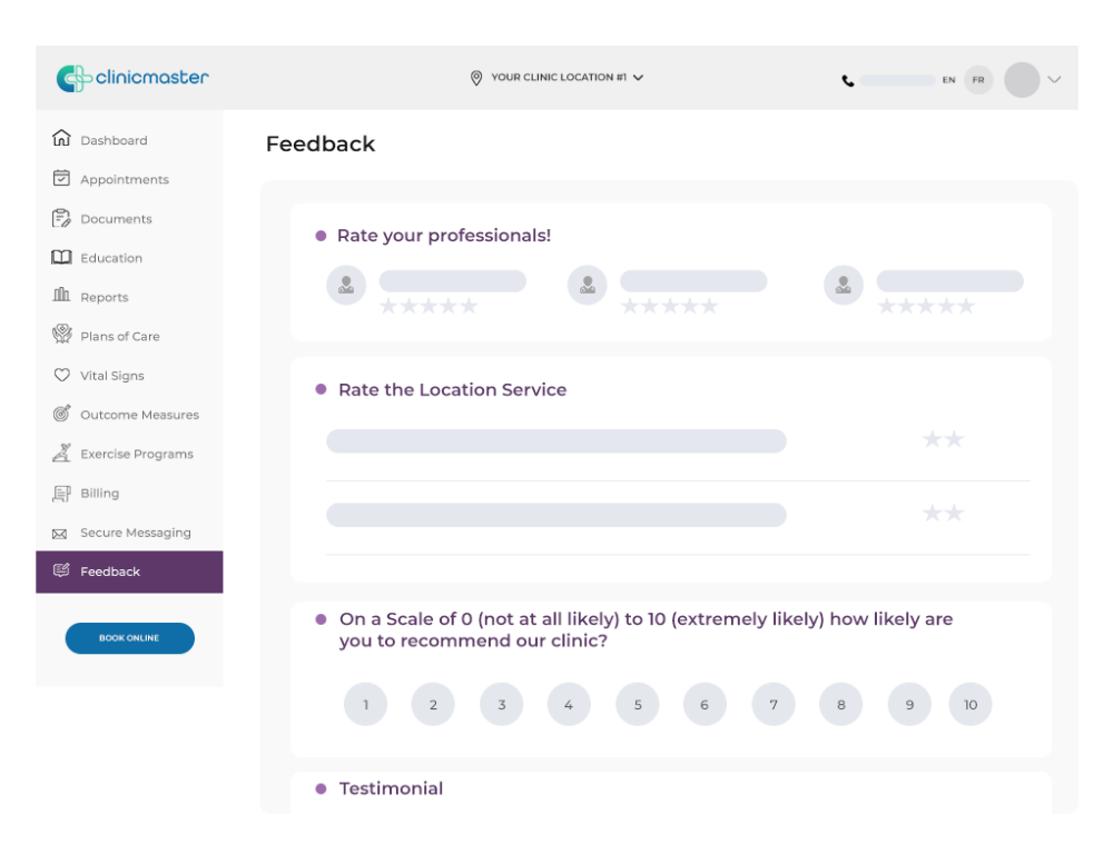 Client-Portal-Patient-Feedback